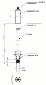 Dimensions Capteur de pression EPT12R